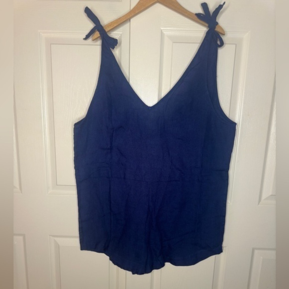 ForDays Linen Short Romper Navy XXL
